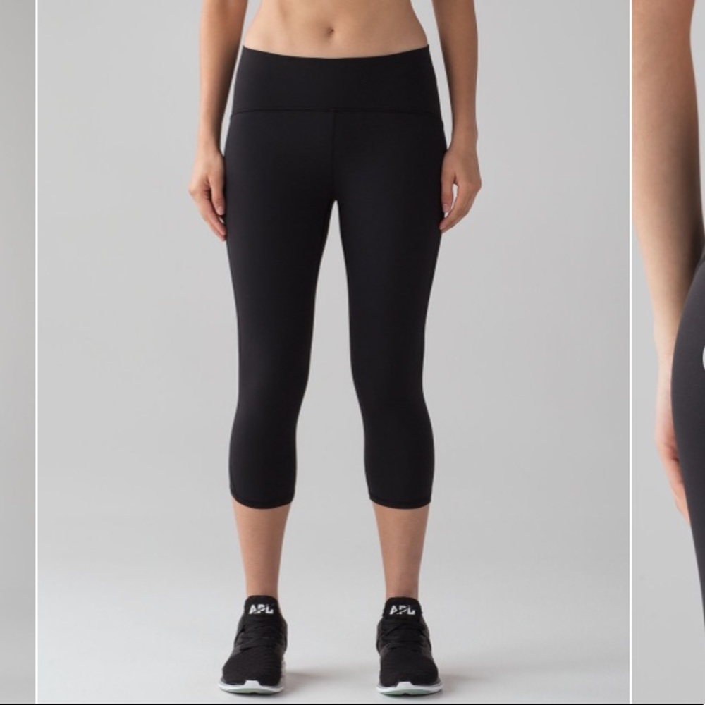 Lululemon Train Times Crop (17”) - Black